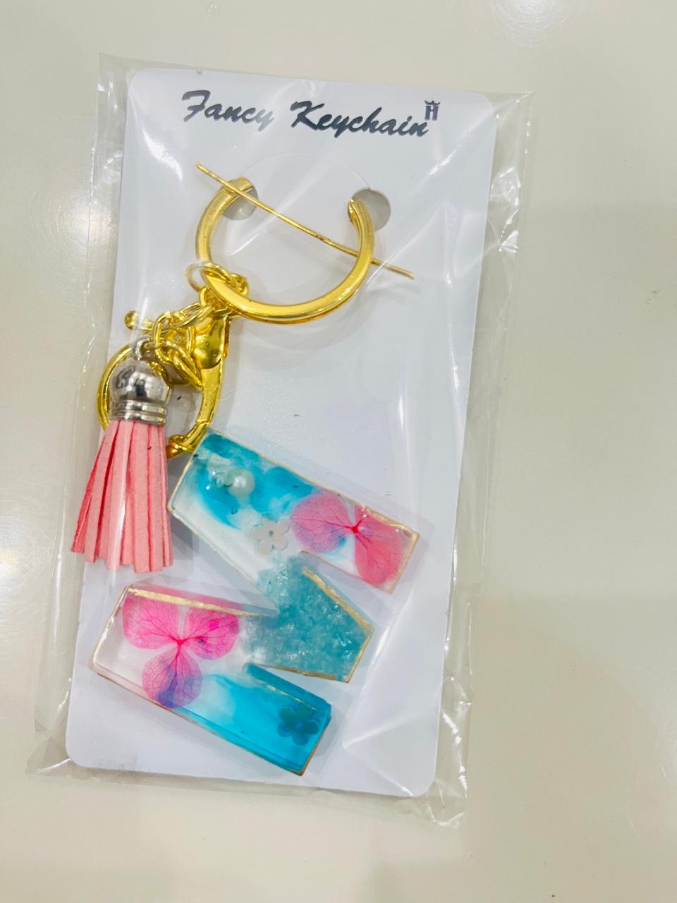 Heart Shape Resin Keychain