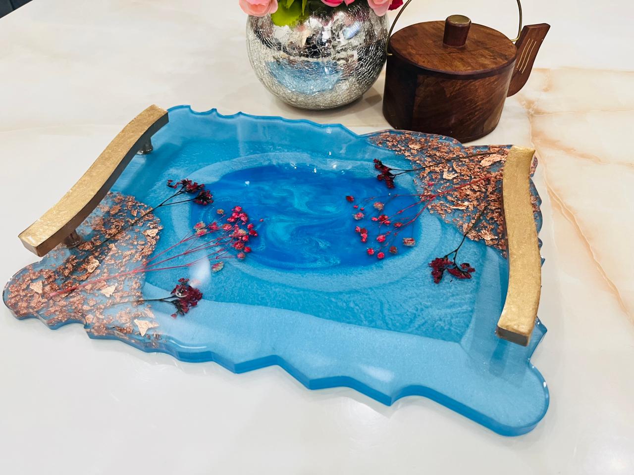 Marble Pattern Resin Tray